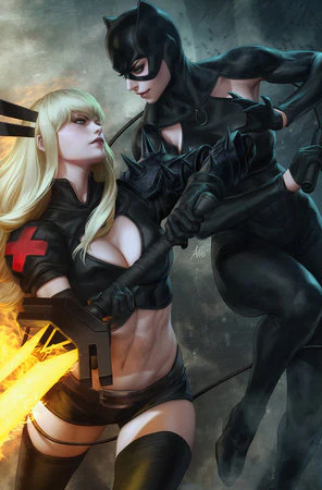 MARVEL/DC: DEADPOOL/BATMAN #1 1:100 ARTGERM VIRGIN VARIANT