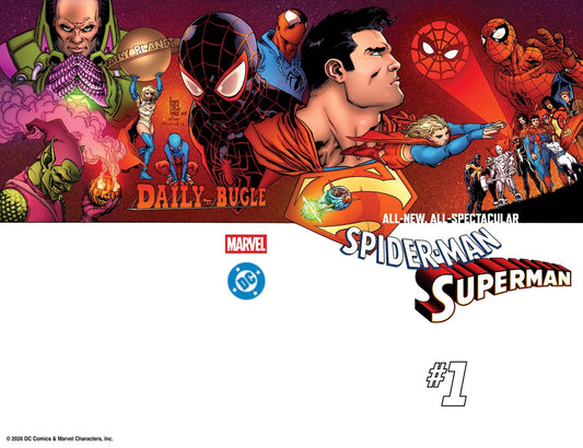MARVEL/DC: SPIDER-MAN/SUPERMAN #1 1:25 GIUSEPPE CAMUNCOLI HOMAGE
